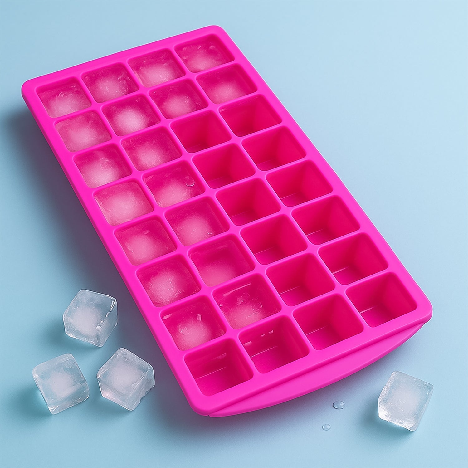 32 Cavity Ice Tray For Making And Creating Ice Cubes Easily. 32 Cavity Ice Tray For Making And Creating Ice Cubes Easily.